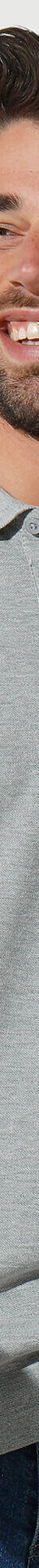 Polo uni maille piquée manches longues (gris chiné) Polo uni maille piquée manches longues (gris chiné)
